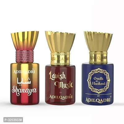 3 Pcs Attar Set Shanaya, Lavish Musk And Oudh Al Hashmi 5.5 Ml