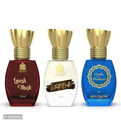 3 Pcs Attar Set Lavish Musk, White Oudh And Oudh Al Hashmi