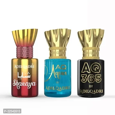 3 Pcs Attar Set Shanaya, AQ Aqua And AQ 365 5.5 ML