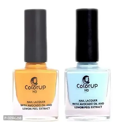 Hd Nail Polish with Avocado Oil and Lemon Peel Extract 8ml Pack of 2-thumb0