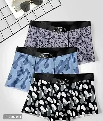 Stylish Nylon Printed Underwear for Men, Combo