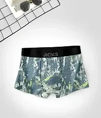 Classic Cotton Printed Trunks for Men, Pack of 4-thumb3