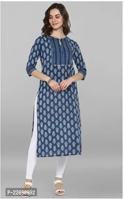 Stylish A-Line Four Way Cotton Kurta For Women