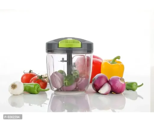 Plastic Handy Dori Chopper with 5 Blades and Whisker Blade Vegetable Fruit Nut Onion Chopper,Home and Kitchen, Food Processor Hand Mixer Grinder, Salad Maker-thumb0