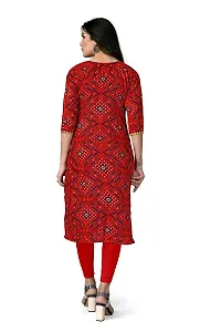 Delany Women's Printed Rayon V-Neck 3/4 Sleeve Latest Short Kurti (HNBG_445716)-thumb1