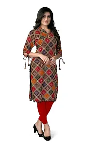 Delany Women's Printed Rayon V-Neck 3/4 Sleeve Latest Short Kurti (HNBG_445746)-thumb2