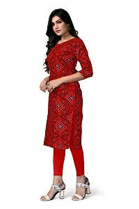 Delany Women's Printed Rayon V-Neck 3/4 Sleeve Latest Short Kurti (HNBG_445716)-thumb3