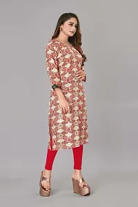 Delany Women's Printed Rayon Square Neck 3/4 Sleeve Latest Short Kurti (HNBG_445827)-thumb3