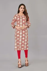 Delany Women's Printed Rayon Square Neck 3/4 Sleeve Latest Short Kurti (HNBG_445827)-thumb1