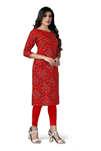 Delany Women's Printed Rayon V-Neck 3/4 Sleeve Latest Short Kurti (HNBG_445716)-thumb2