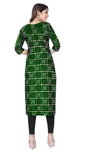 Delany Women's Printed Cotton Round Neck 3/4 Sleeve Latest Short Kurti (HNBG_445596)-thumb3