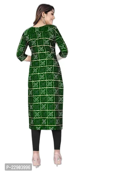 Delany Women's Printed Cotton Round Neck 3/4 Sleeve Latest Short Kurti (HNBG_445596)-thumb4