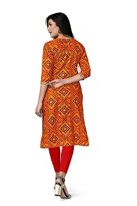 Delany Women's Printed Rayon V-Neck 3/4 Sleeve Latest Short Kurti (HNBG_445716)-thumb1