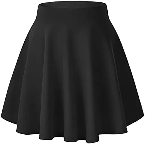 Mid Waist Mini Flare Above The Knee Skirts for Women  Girls Skirt for Girl PACK OF 1