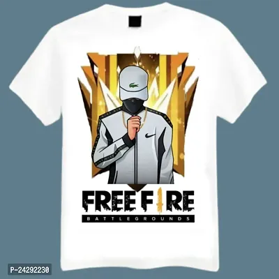 Free Fire Tshirt Boys Cotton Blend Tshirt-thumb0