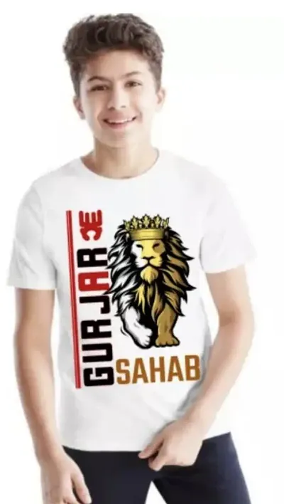 Gujjar Sahab Boys Girls Tshirt Cotten Blend Tshirts