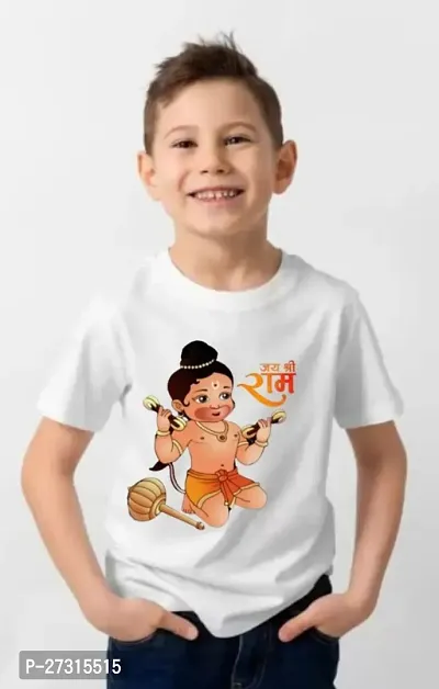 Fancy Cotton Blend Printed Tees For Boys