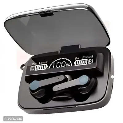 M19 TWS Bluetooth 5.0 Wireless Earbuds Touch Waterproof IP7X LED Digital Display Bluetooth Headset (Black, True Wireless)-thumb0