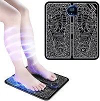 Premium Quality Ems Foot Massager Foot And Body Pain Relief, Also Used For Vericose Gives You Relief Wireless Rechargeable Portable Folding Automatic With 8 Mode 19 Intensity-thumb1