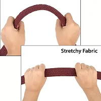 ESSTAIN Stretchable Braided Cotton Belt for Women and Men (Pack of 1) (Maroon)-thumb3