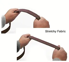 ESSTAIN Stretchable Braided Cotton Belt for Women and Men (Pack of 1) (Brown)-thumb3