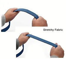 ESSTAIN Stretchable Braided Cotton Belt for Women and Men (Pack of 1) (Blue)-thumb2