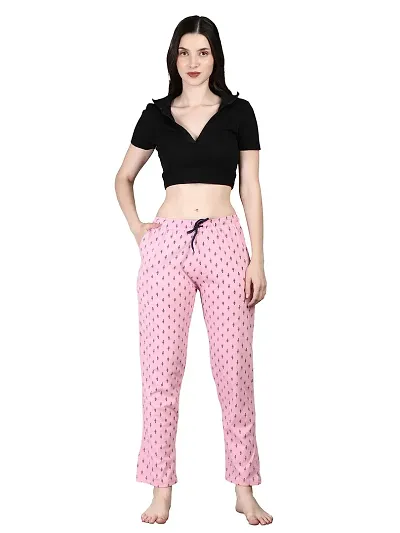 Kisva Women's Pyjama for Nightwear/Night Pants