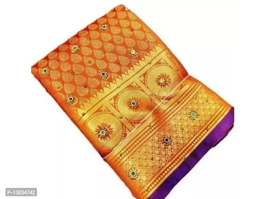 Fancy Brocade Saree with Blouse Piece for Women