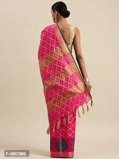 Pandadi Saree Women's Banarasi Silk Saree With Blouse Piece-thumb3