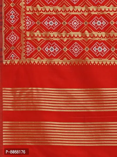 Pandadi Women's Woven Silk Blend Patola ikkat Dupatta/Chunni, Width 45 Inch, Length 2.5 Meter-thumb5