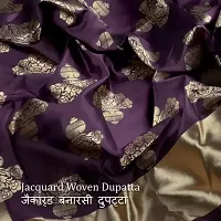 Pandadi Women's Unstitched Jacquard Salwar Suit Material-thumb1
