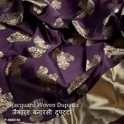 Pandadi Women's Unstitched Jacquard Salwar Suit Material-thumb2
