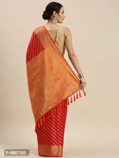 Pandadi Saree Women's Banarasi Silk Saree With Blouse Piece-thumb3