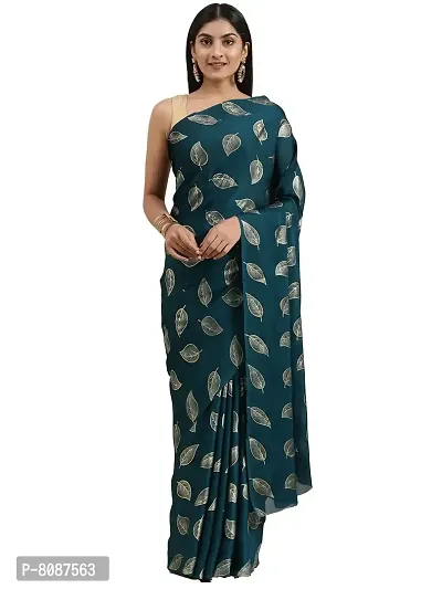 Pandadi Saree Women's Woven Pure Georgette Saree With Blouse Piece (21ps9_rama)-thumb0