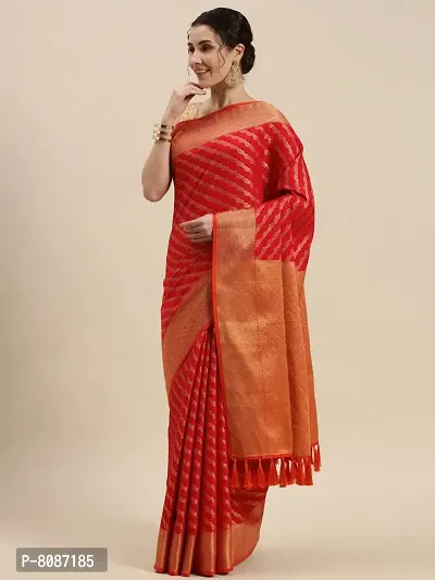 Pandadi Saree Women's Banarasi Silk Saree With Blouse Piece-thumb2