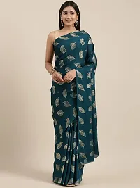 Pandadi Saree Women's Woven Pure Georgette Saree With Blouse Piece (21ps9_rama)-thumb1
