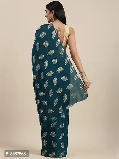 Pandadi Saree Women's Woven Pure Georgette Saree With Blouse Piece (21ps9_rama)-thumb3