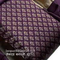 Pandadi Women's Unstitched Jacquard Salwar Suit Material-thumb4