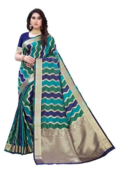 Glamorous banarasi silk,pure,banarasi pure silk Saree with Blouse piece 