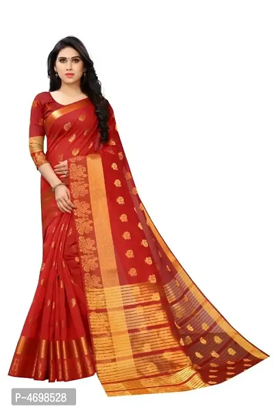 Latest Attractive Art Silk Saree with Blouse piece-thumb0