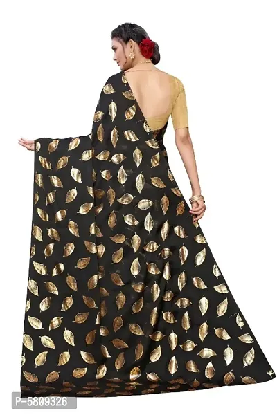 Buy Black Digital Printed Work Japan Satin Saree Online