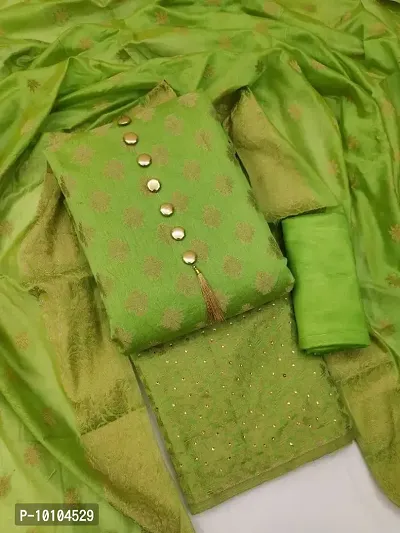 Trendy Banarasi Dress Material Suit For Women-thumb0