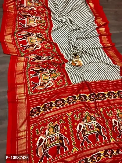 Womens Art Silk Saree With Unstitched Blouse Piece