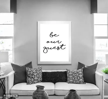 Desi Rang Modern Inspiration Poster Frame for Home, Wall Room Decoration Aesthetic Element Modern Gift Idea for Home Office Black  white, framed, unframed Be Our Guest 3rd-thumb4