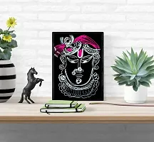 Desi Rang Shrinathji photo with frame, Pichwai Painting, lord Krishna Photo Frame Paintings and Wall Art, Hanging Posters and Decor-thumb3