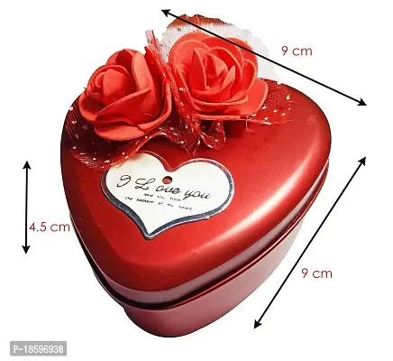 Desi Rang Heart Gift Box for presents birthday men women girls packaging valentine wedding (rose red)-thumb2