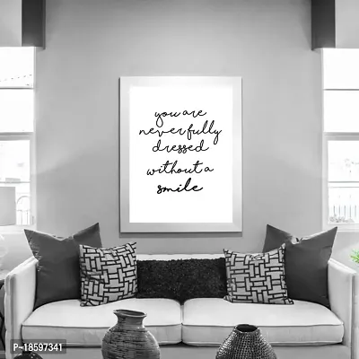 Desi Rang Modern Inspiration Poster Frame for Home, Wall Room Decoration Aesthetic Element Modern Gift Idea for Home Office Black  white, framed, unframed Never Dressed Smile 1-thumb4
