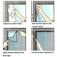Desi Rang? Window Mosquito net, Anti Insect mesh, 1.5 x 1.3 Meter, (Black)-thumb1