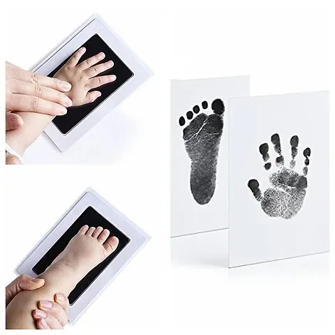 Baby Kids Safe Print Ink Pad Touch Nontoxic Inkless Footprint Handprint Kit  USA