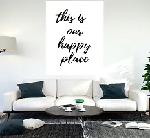 Desi Rang quote poster frame for wall decoration, decor Gift, modern motivation hanging for bed, study, living room, office, home, funny Modern inspiration simple life poster Happy Place-thumb4